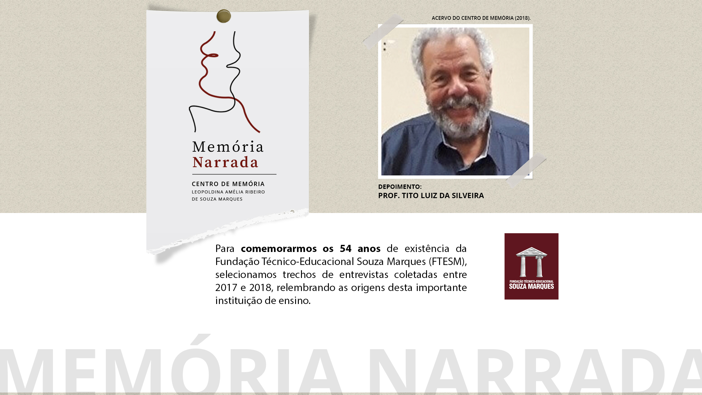 Projeto Memória Narrada – Prof. Tito Luiz Da Silveira