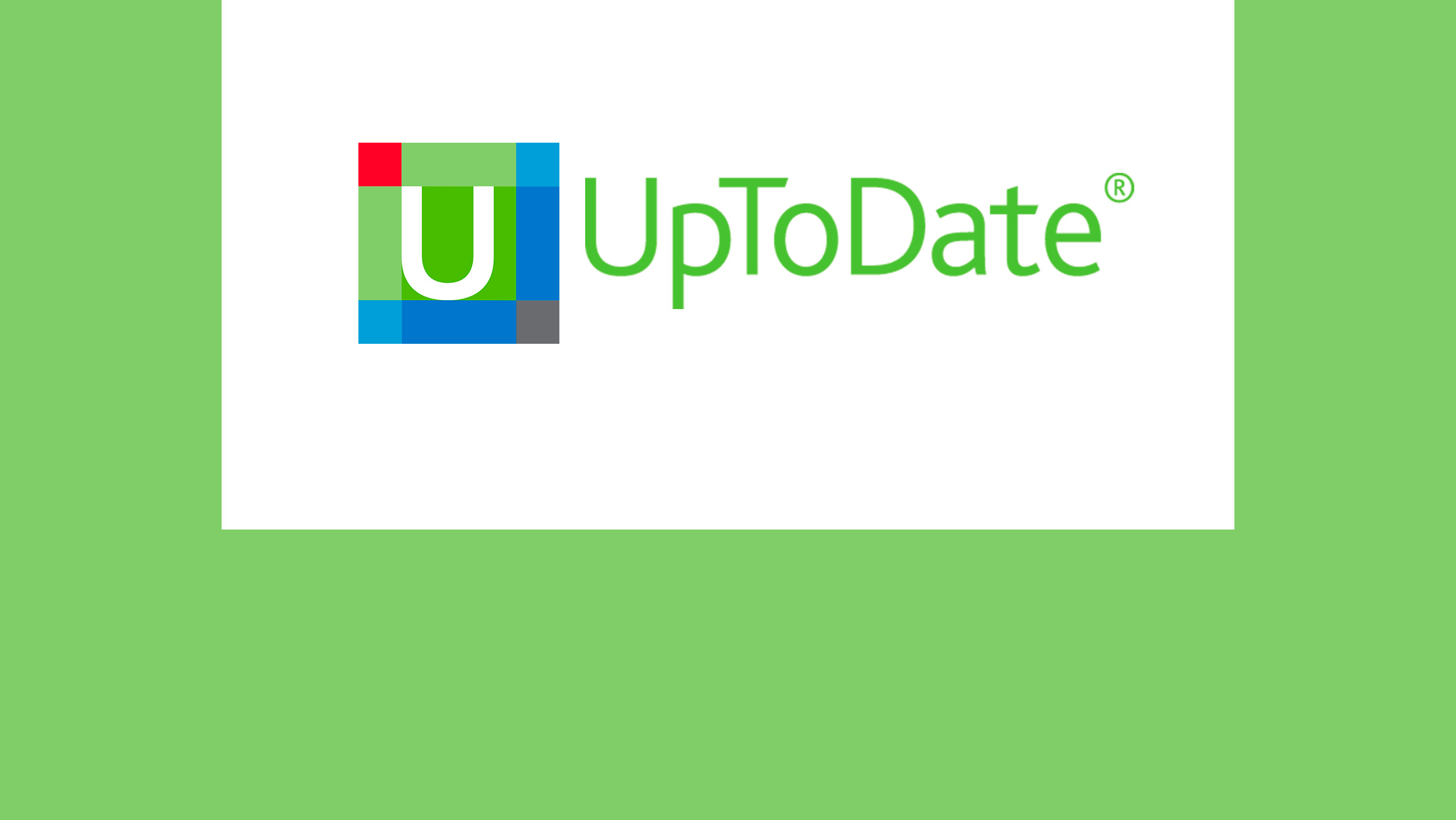 NÃO ESTÁ CONSEGUINDO ACESSAR A UPTODATE® ?