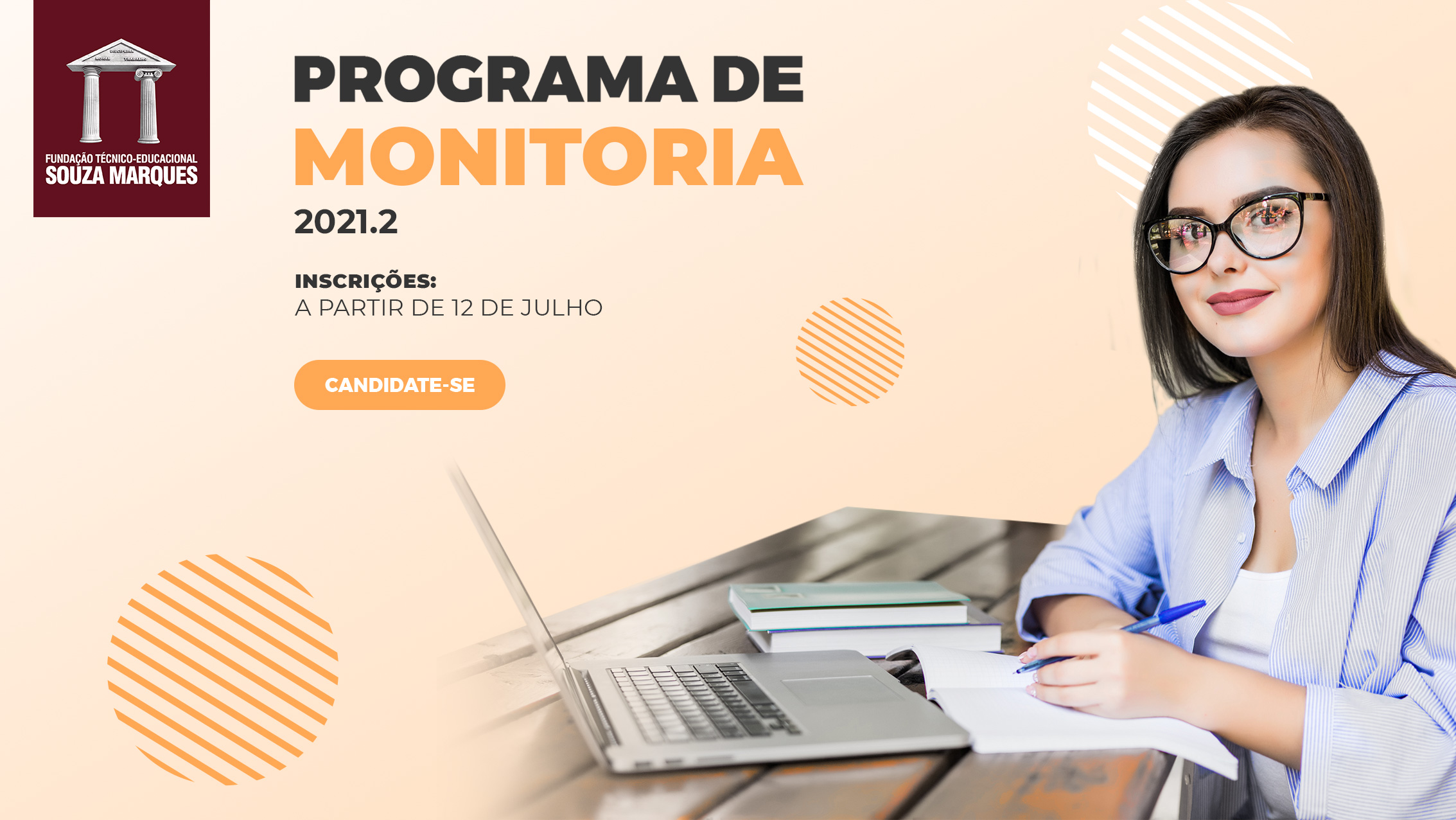 INSCRIÇÕES ABERTAS: PROGRAMA DE MONITORIA 2021.2